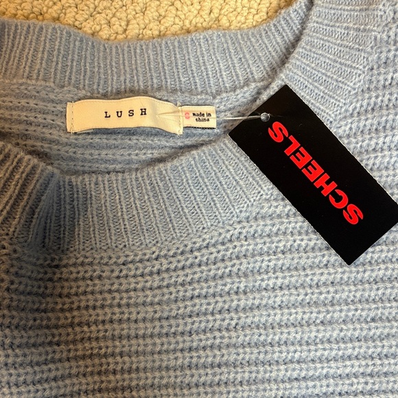 Lush Soft Blue Crew Neck Sweater - Picture 2 of 3